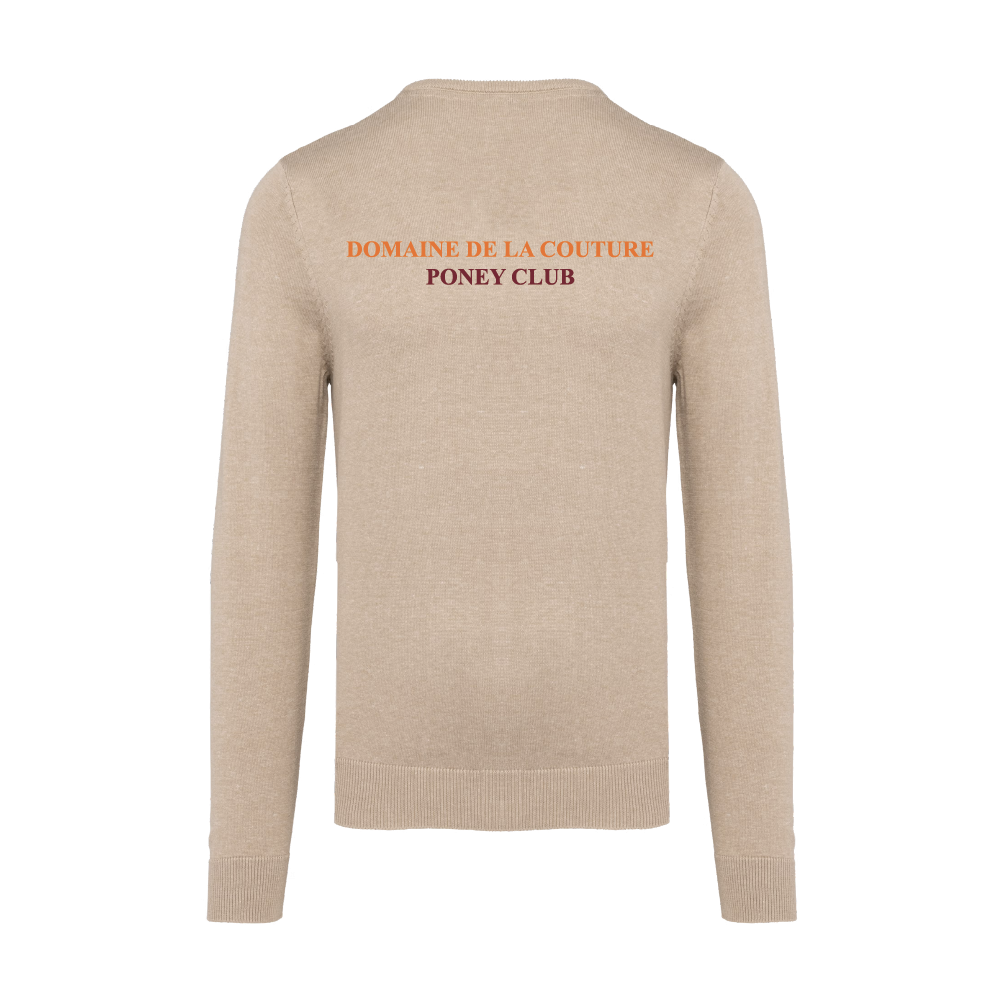 Pull homme col V - Domaine de la Couture / Poney club