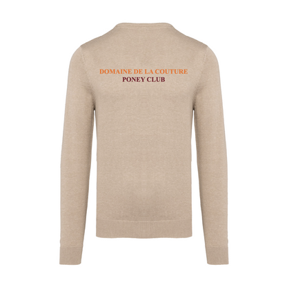 Pull homme col V - Domaine de la Couture / Poney club